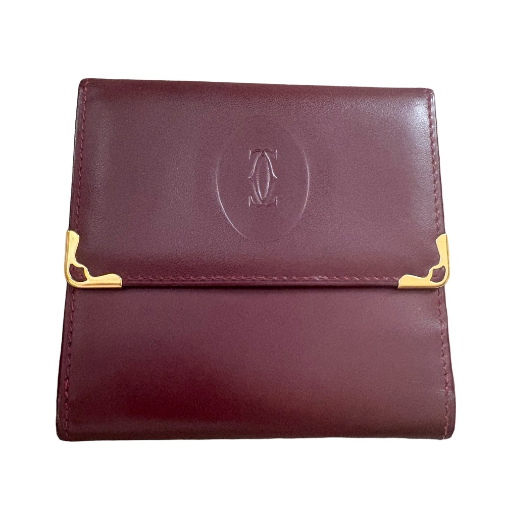 Cartier Tri-fold Leather Wallet